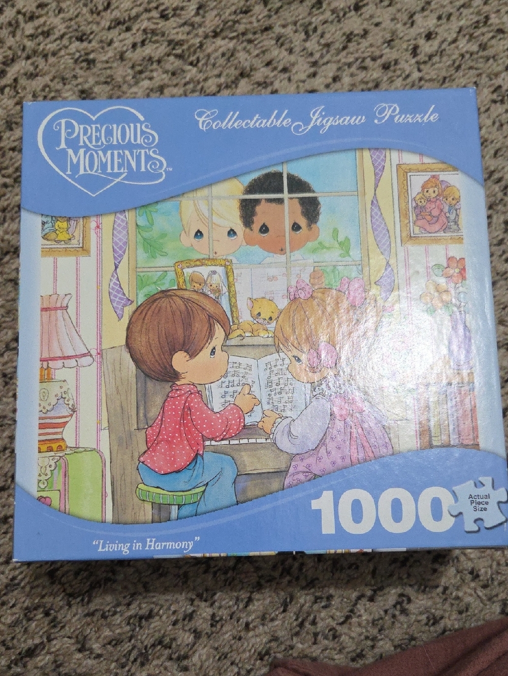 Precious Moments Pastel Children Puzzle - Blue Packaging